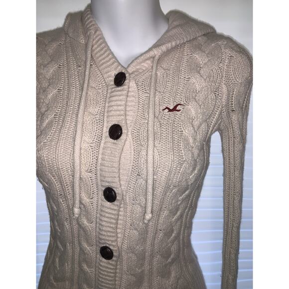 Hollister Vintage Y2K Rabbit Hair Ivory Sweater Bella Swan Size XS - Picture 3 of 7